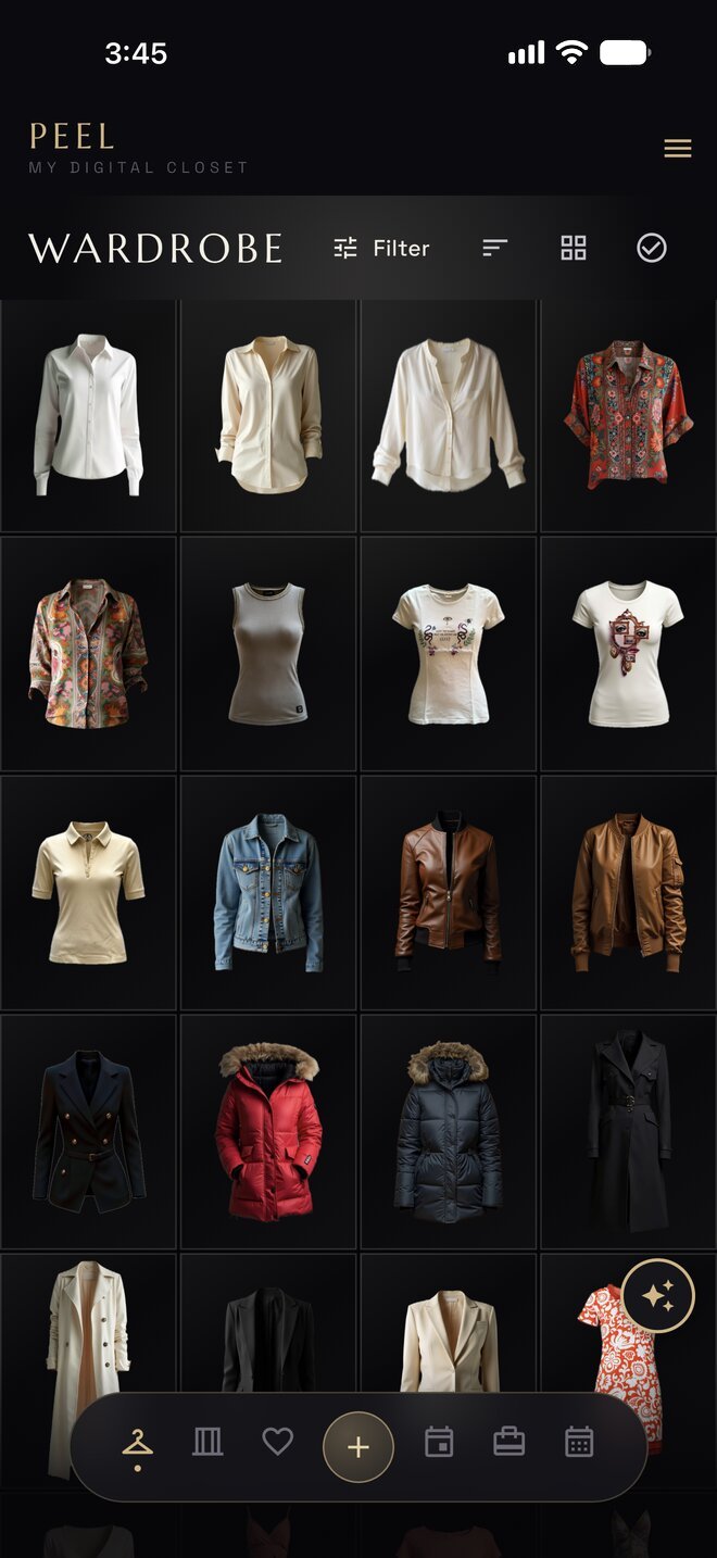Wardrobe screen