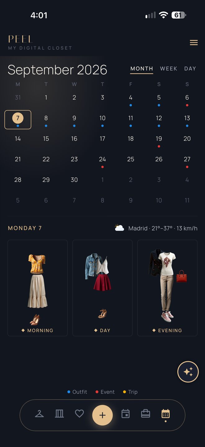 Month screen