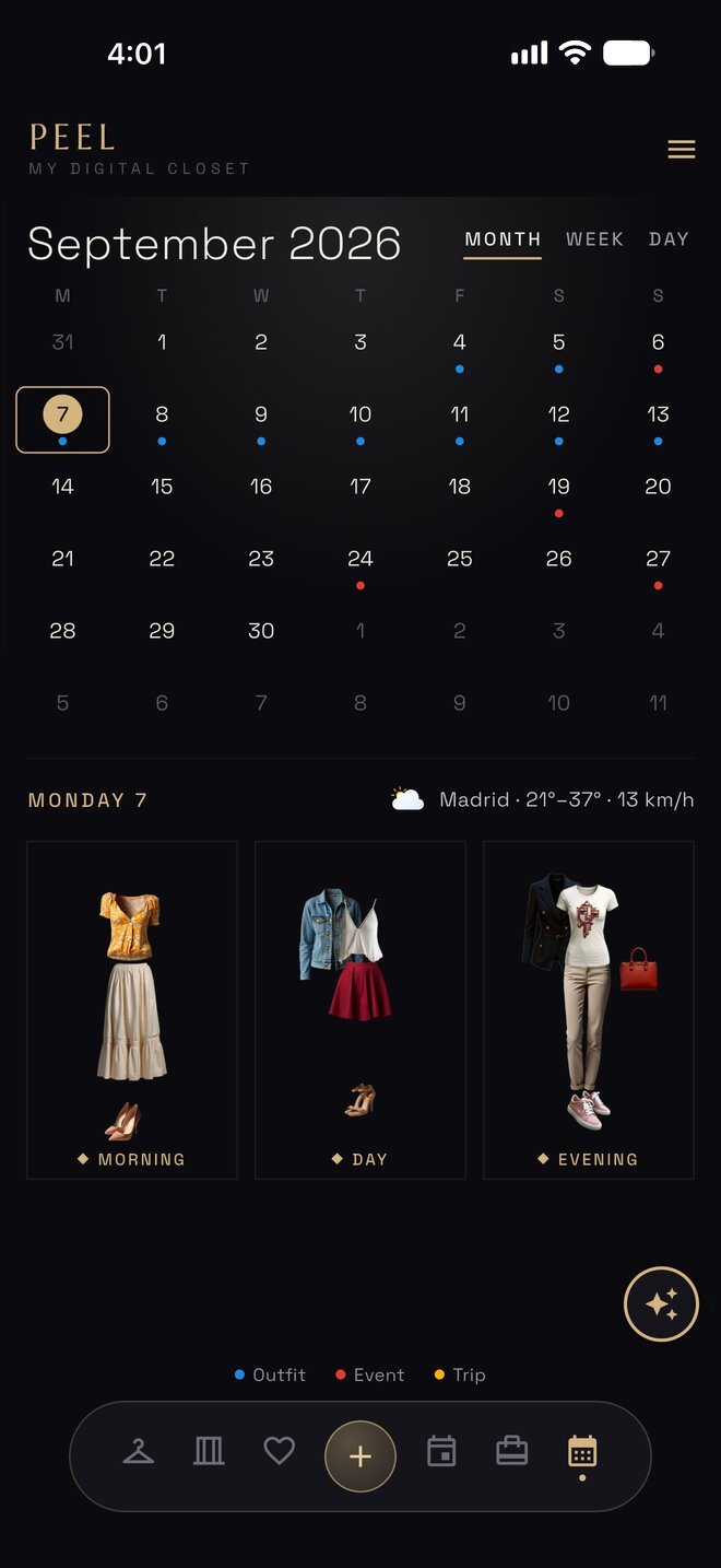 Month screen